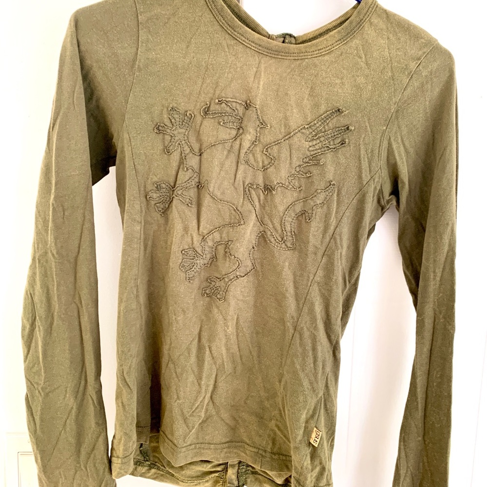 GSUS faded green top